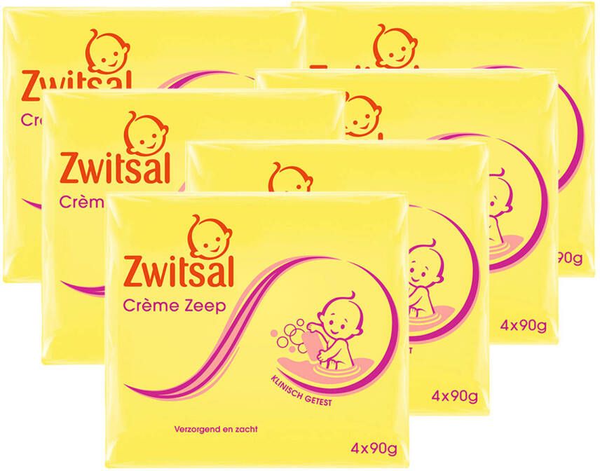 Zwitsal Creme Zeep 24 x 90g Voordeelverpakking