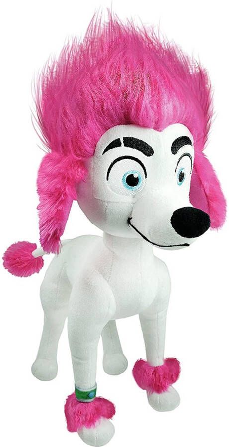 Studio 100 knuffel 100% Wolf Freddy 30 cm pluche wit roze