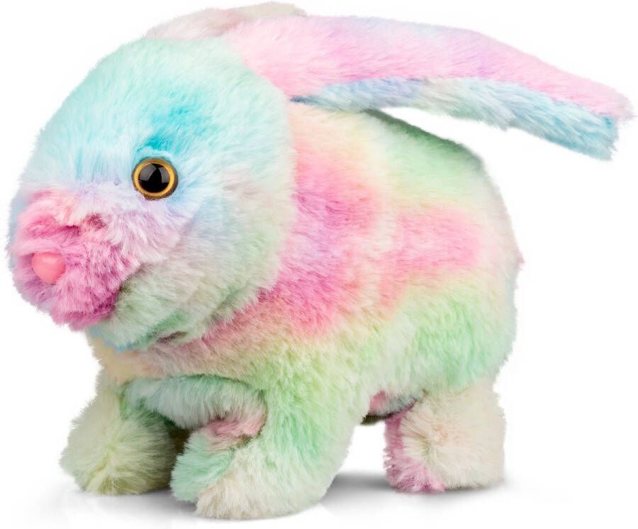 123diepvriesvoer.nl Randy The Rainbow Bunny Bewegend Regenboog Konijn Konijnenknuffel Op Batterijen Elektrisch Knuffel