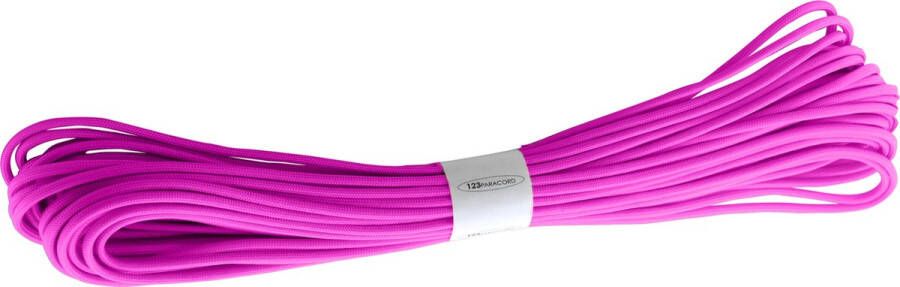 123paracord Paracord 425 type II Passion Roze 15 Meter