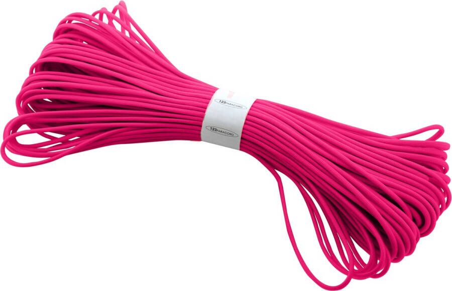 123paracord Paracord 550 type III Rubine Rood 30 Meter