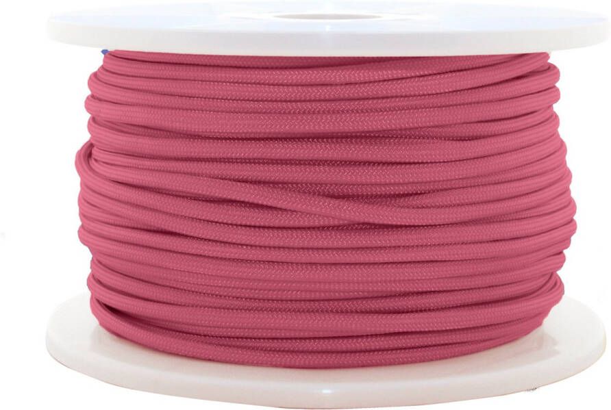 123paracord Paracord 550 type III Ruby Rood 50 Meter