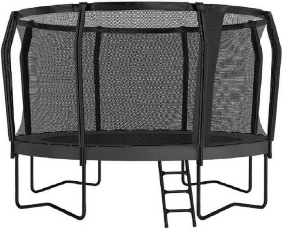 12SPRINGS Akrobat Orbit PRO Above ground Trampoline 305 Antraciet incl. veiligheidsnet