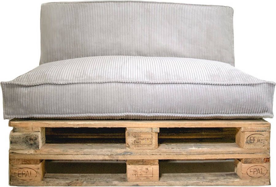 2-L Home & Garden 2L Home & Garden Palletkussen Ribcord Deluxe Zandkleurig 120x80cm