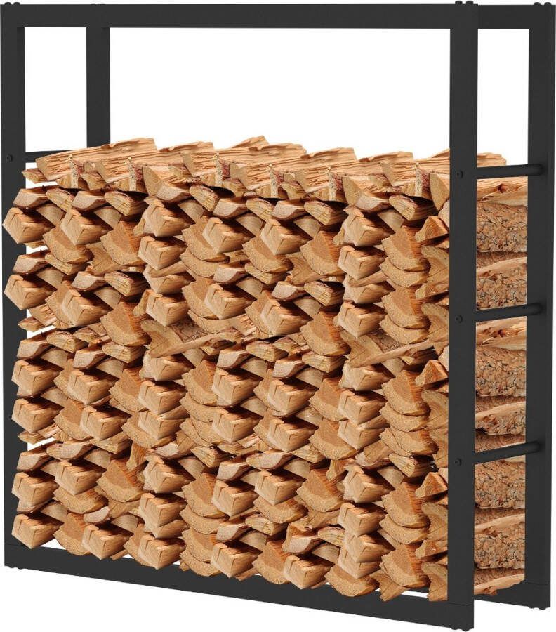 2-L Home & Garden Haardhoutrek Design Houtrek Houtopslag 125x40x25 cm
