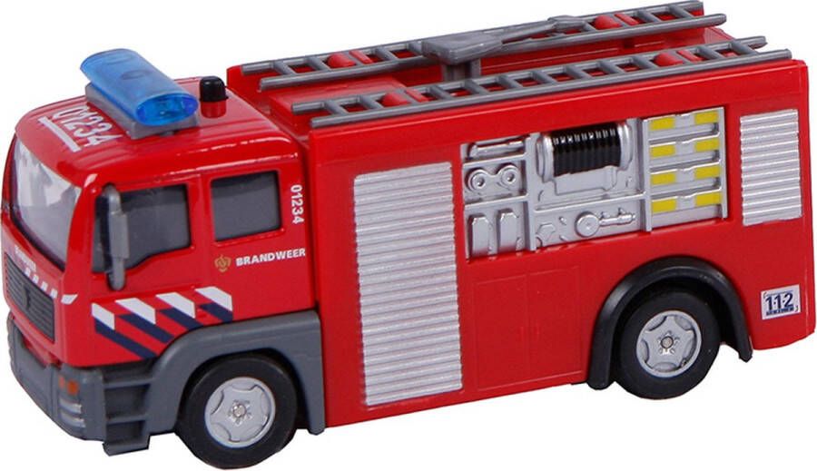 Coppens 2-Play brandweer tankauto NL die cast licht en geluid 12cm