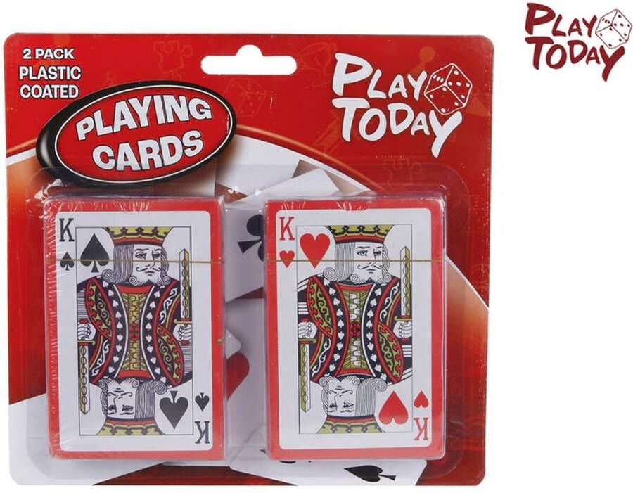 2-Play Playing Cards Vegas Style 9 5 X 6 Cm Cardboard 2 Sets