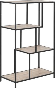 24Designs Bradley Kast 3-Planken B77 X D35 X H114 Cm Sonoma Eiken Decor