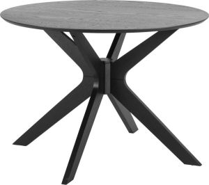 24Designs Braintree Ronde Eettafel 4 Personen Diameter 105 Cm Zwart Hout