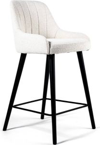 24Designs Donna Barkruk Zithoogte 65 Cm Bouclé Naturel