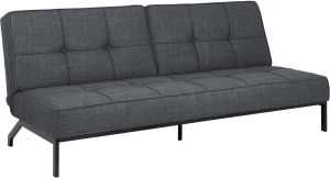 24Designs Morten Slaapbank Stof Donkergrijs