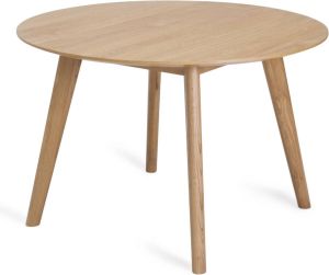 24Designs Sandved Ronde Eettafel B115 X H75 Cm Eiken