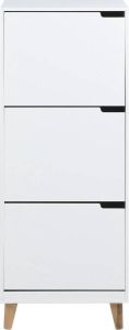 24Designs Schoenenkast Madra L47 X B30 X H133.5 Cm Wit