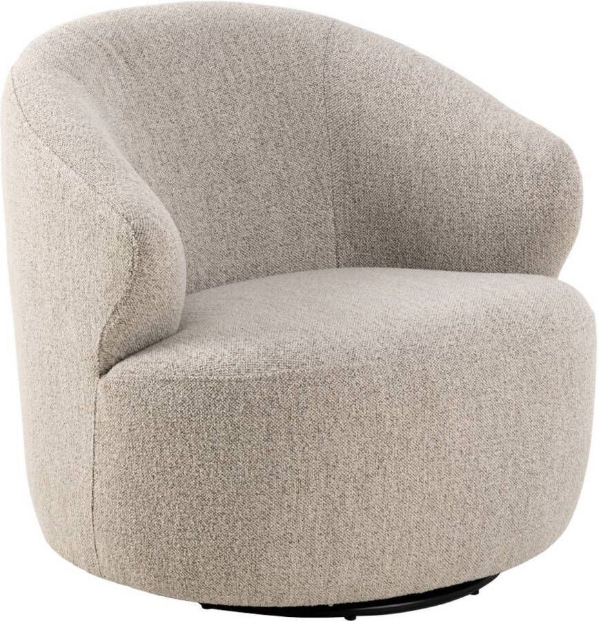 24Designs Senn Draai Fauteuil Bouclé Beige
