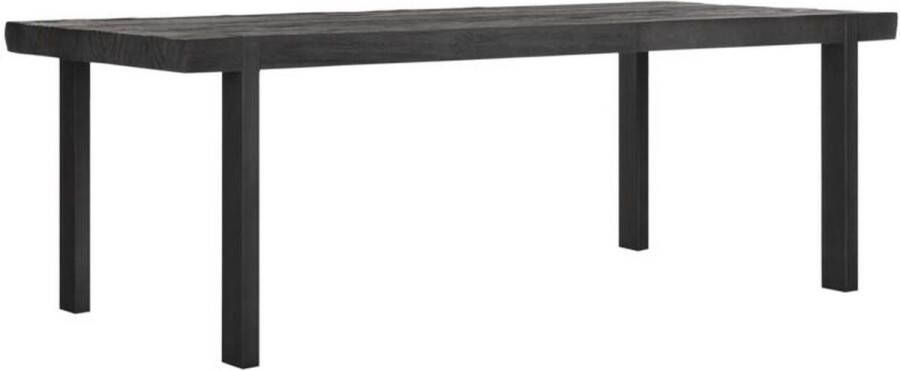 24Designs Timeless Eettafel Beam B100 X L250 X H78 Cm Teakhout Zwart