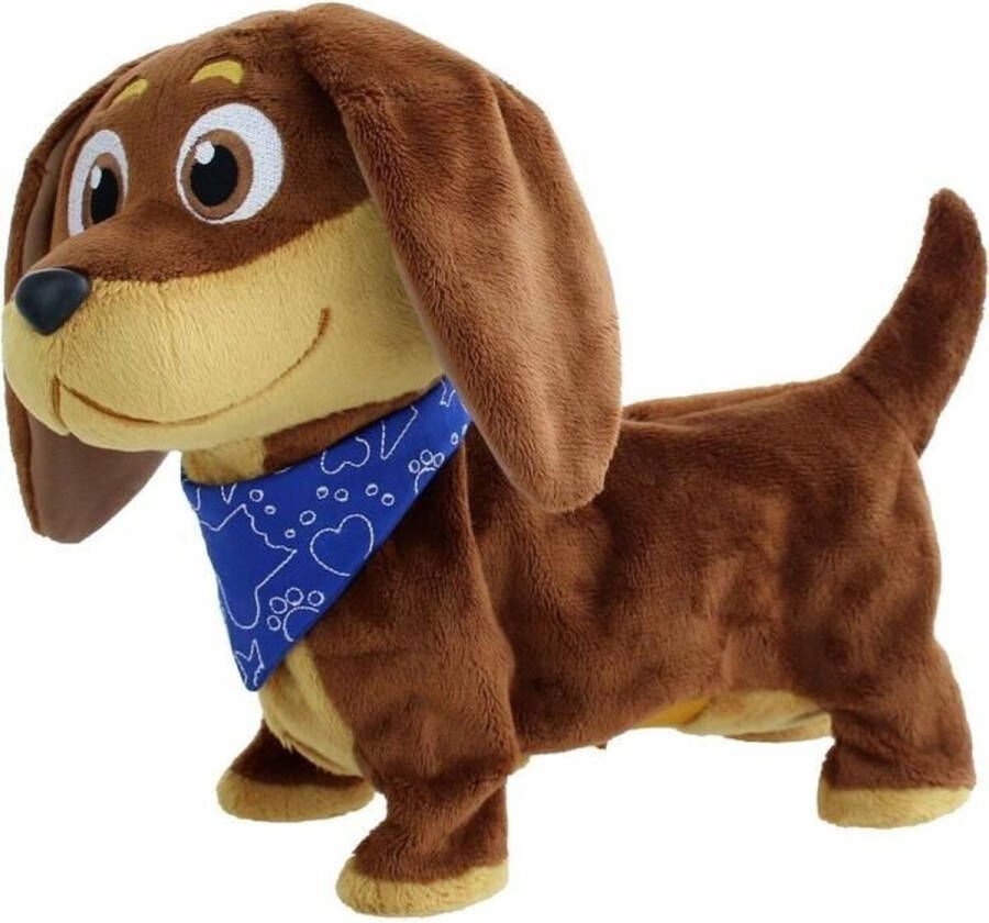 2554 Bewegende Knuffel Goliath Hond 28 cm