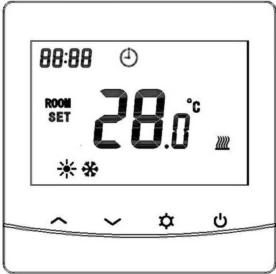 2Heat 2H-TT timer thermostaat inclusief vloersensor
