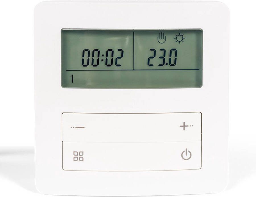 2Heat Thermostaat voor vloerverwarming TH26 16A vloer ruimte sensor programmeerbaar