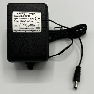 2iX Acculader Oplader Adapter 12V 1000mA (ronde pin) Voor kinderauto kindermotor kinderquad