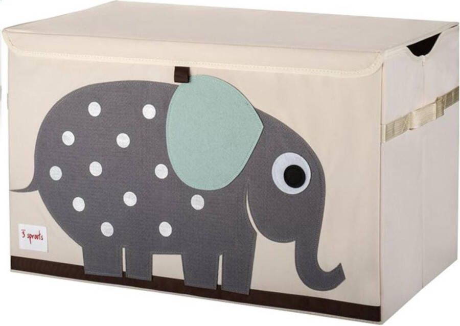 3 Sprouts Toy Chest Gray Elephant