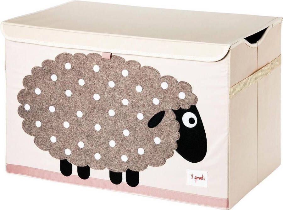 3 Sprouts Toy Chest Beige Sheep