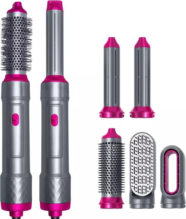 332IQ Airwrap krultang 5 in 1 multi styler trendy airstyler Roze
