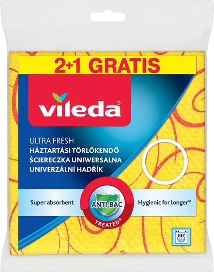 3707 Keukendoek Vileda 144826 Geel (3 Onderdelen)