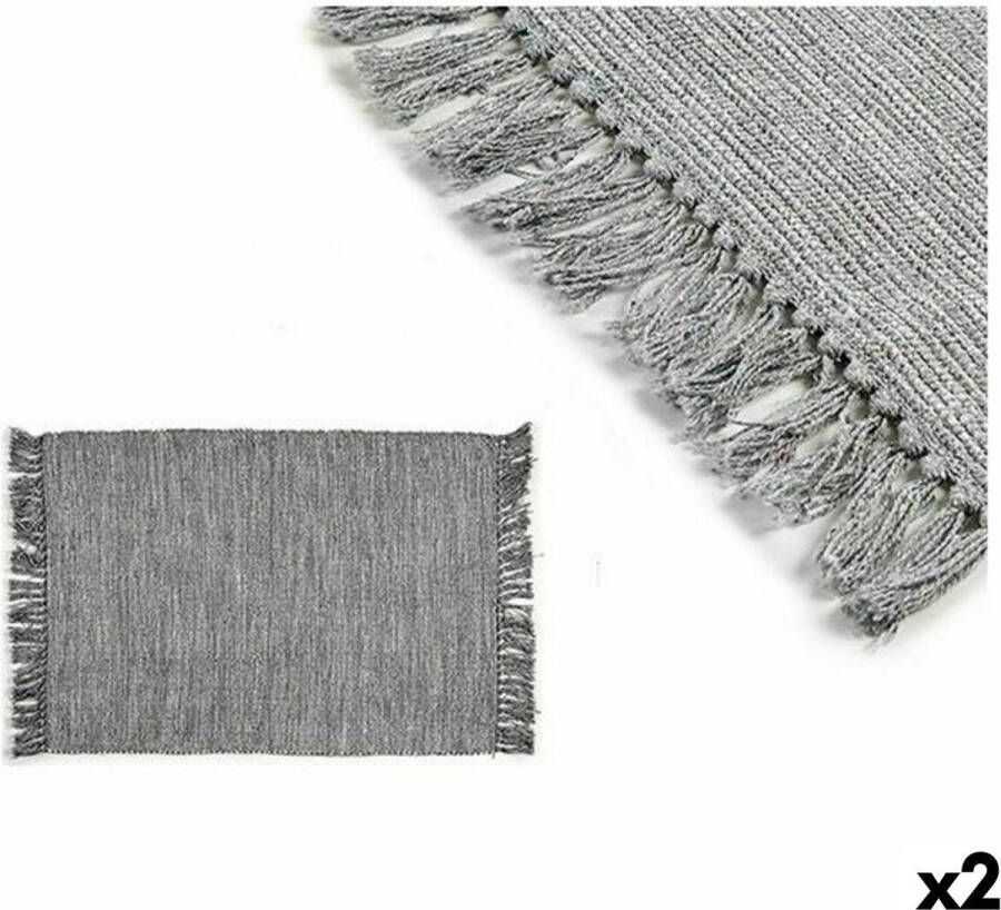 3892 Tapijt Grijs 10 x 10 x 40 cm 180 x 120 x 1 cm (2 Stuks)