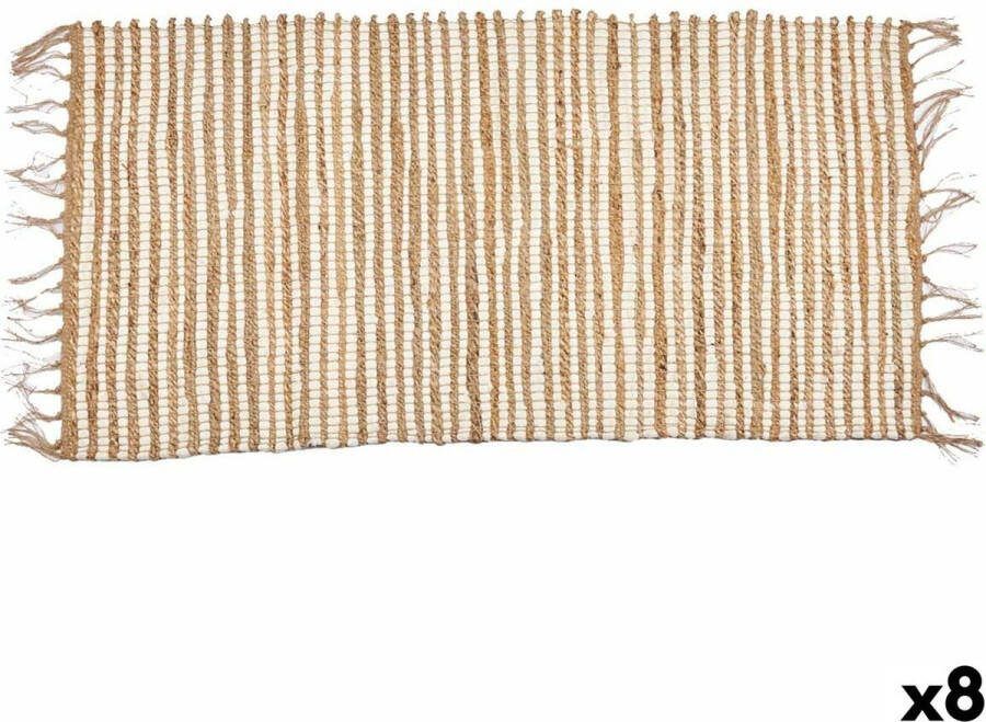 3892 Tapijt Wit Natuurlijk 70 x 1 x 140 cm (8 Stuks)