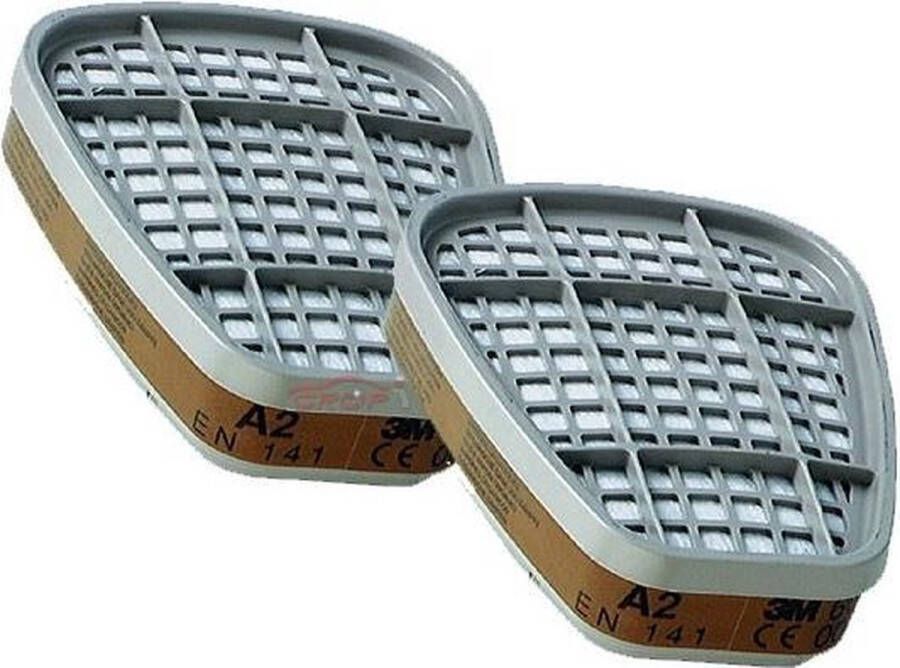 3M 06915 Koolstoffilter A2 2 stuks voor masker