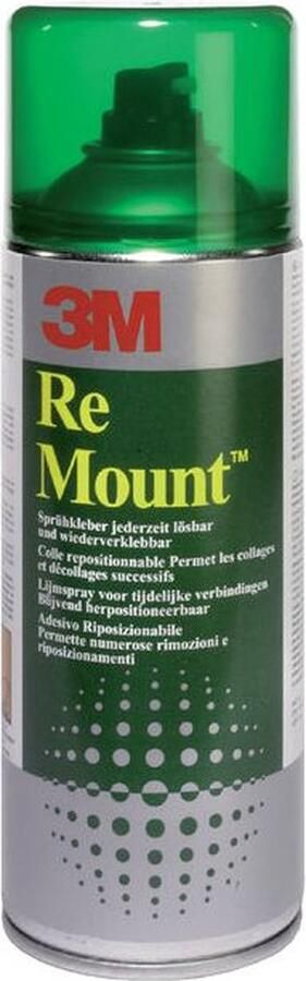 3M Lijm remount spray spuitbus 400ml 1 stuk 12 stuks