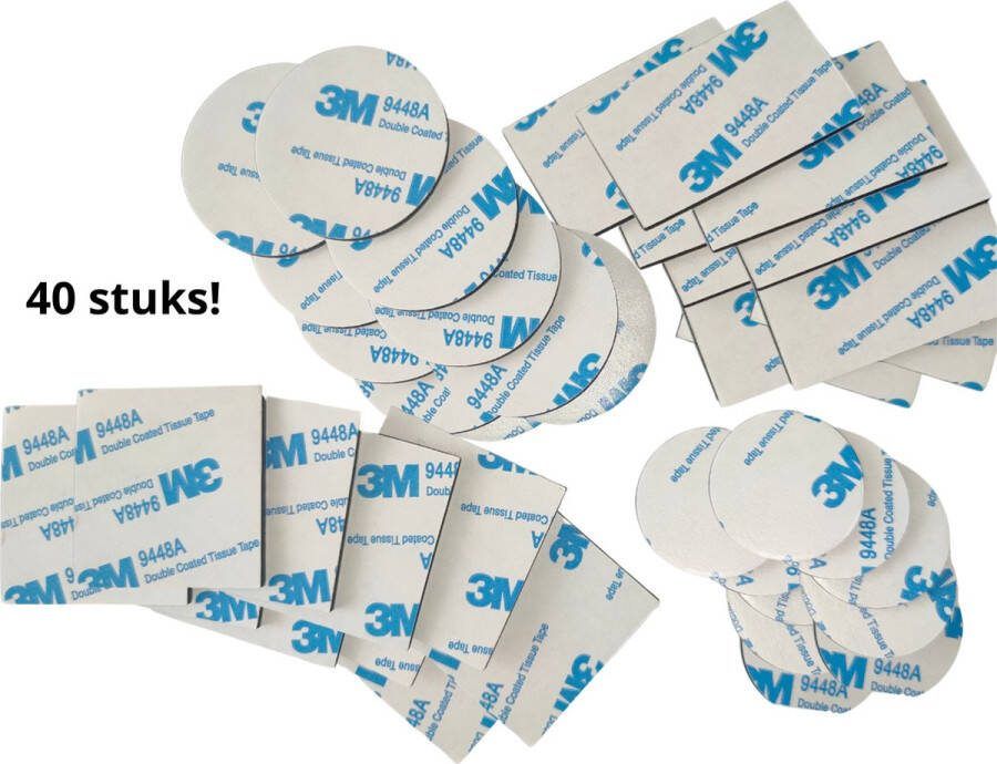 3M 40 stuks 4 verschillende maten Dubbelzijdige Zelfklevende Tape Stickers Montage Hobby & Knutselen Foampad