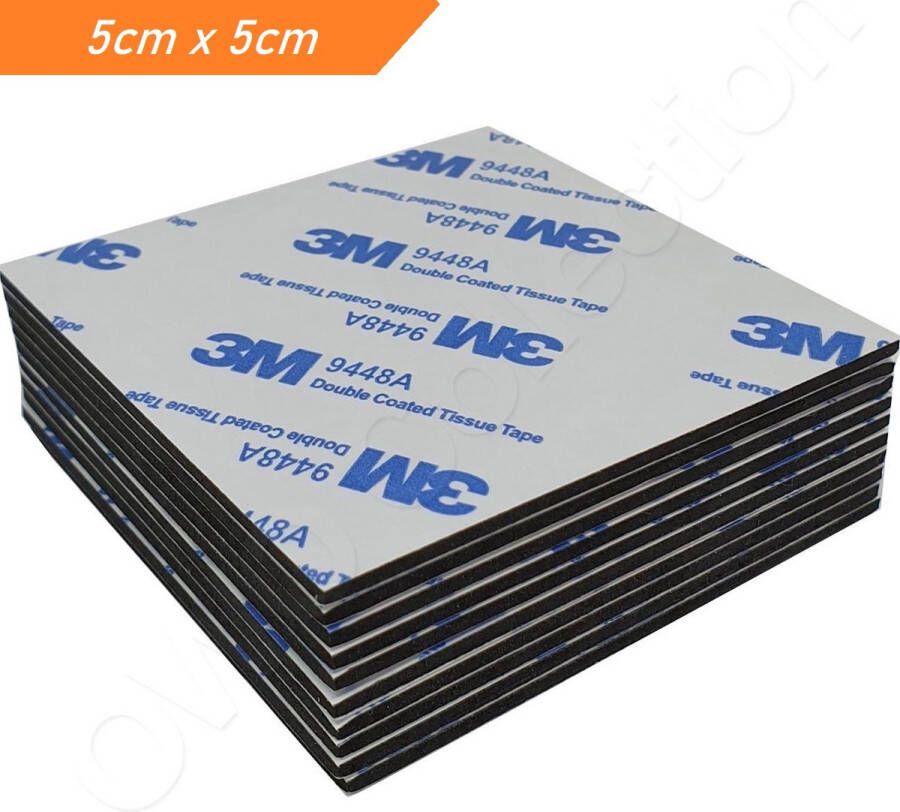 3M 5 Stuks Vierkant Dubbelzijdige Zelfklevende Tape Stickers |Montage Hobby & Knutselen Foampad 50 x 50 mm
