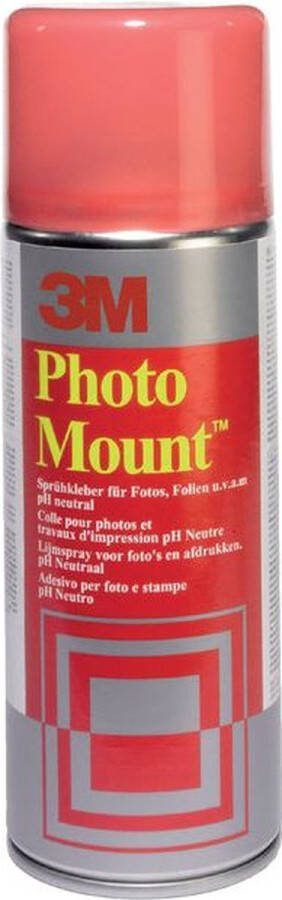 3M Lijm foto mount spray spuitbus 400ml 1 stuk 12 stuks
