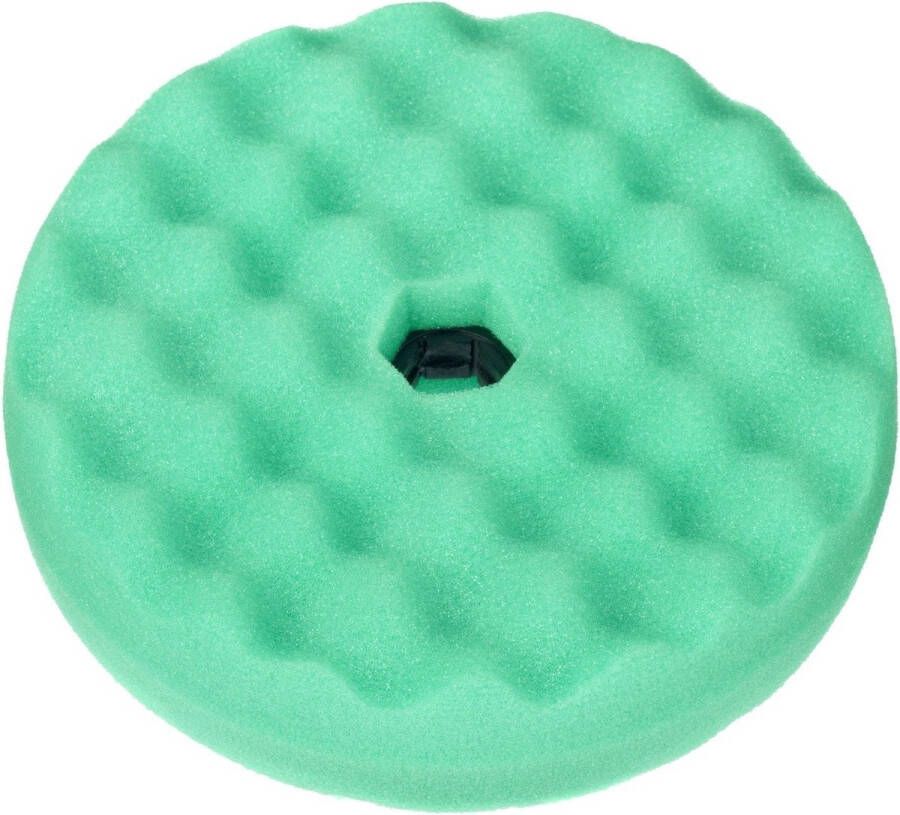 3M Perfect-It III Quick Connect Dubbelzijdige Gewafelde Medium Harde Polijstschijf 150mm Groen 50962