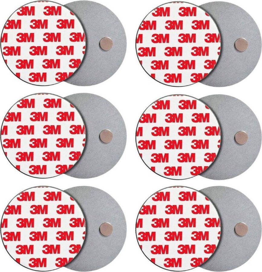 3M Rookmelder Bevestiging Magneet Ophangsysteem Magneten Montageset Brandmelder 6 Stuks