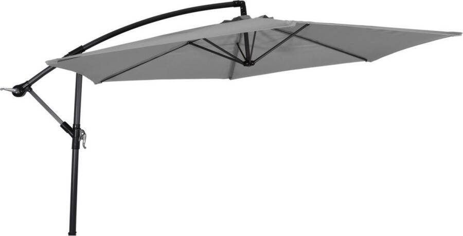 Lesli Living Gemini Zweefparasol 3 meter Grijs