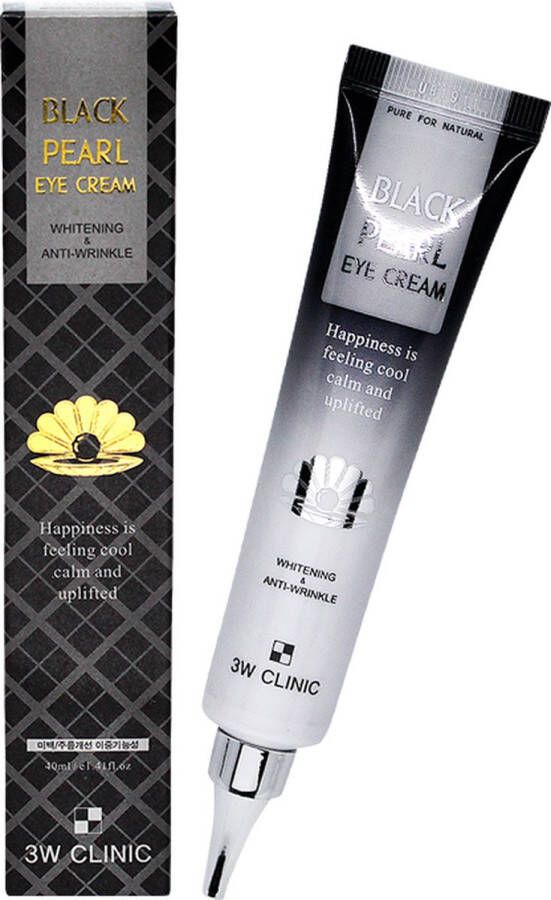 3W CLINIC BLack Pearl Eye Cream Whitening 40ml Korean Skincare