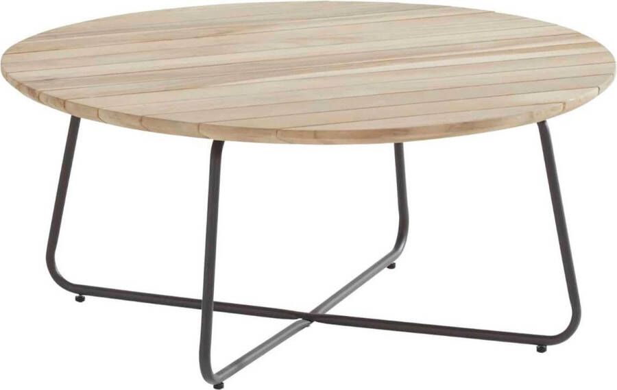 4 Seasons Outdoor 4SO Axel lounge tuintafel Teak rond 90 cm