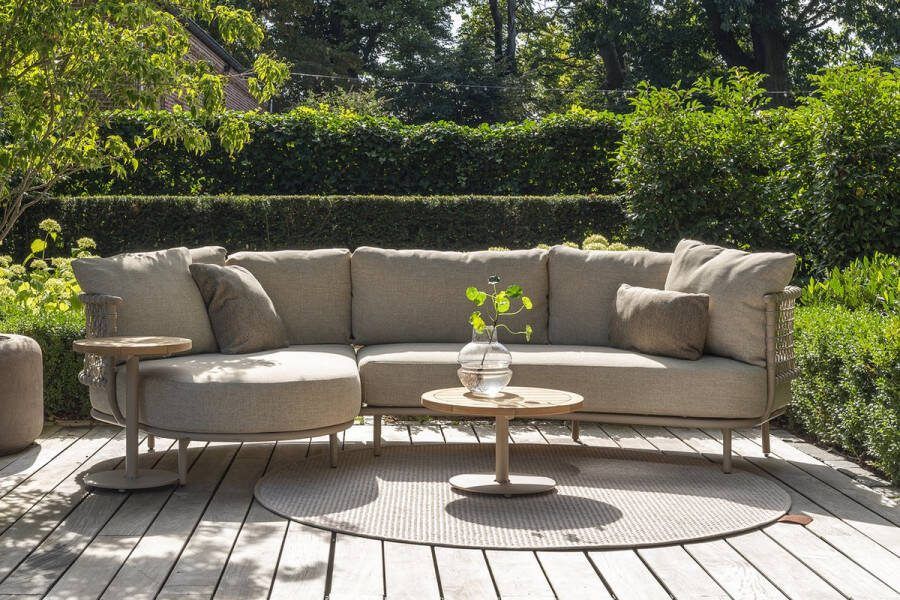 4 Seasons Outdoor 4 Seasons Sardinia ronde hoekbank latte