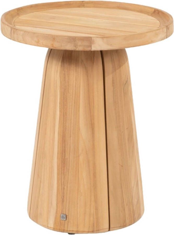 4 Seasons Outdoor 4SO Pablo bijzettafel teak 45 cm. rond (H 55)