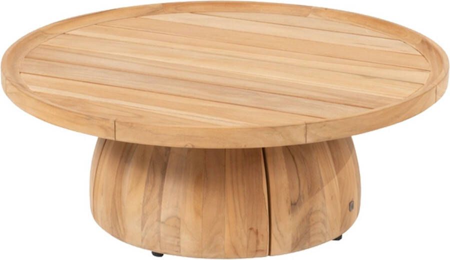 4 Seasons Outdoor 4SO Pablo salontafel teak 80 cm rond (H 30)