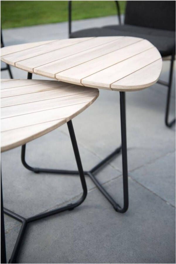 4 Seasons Outdoor Axel koffietafel set driehoek 45 x 55 cm