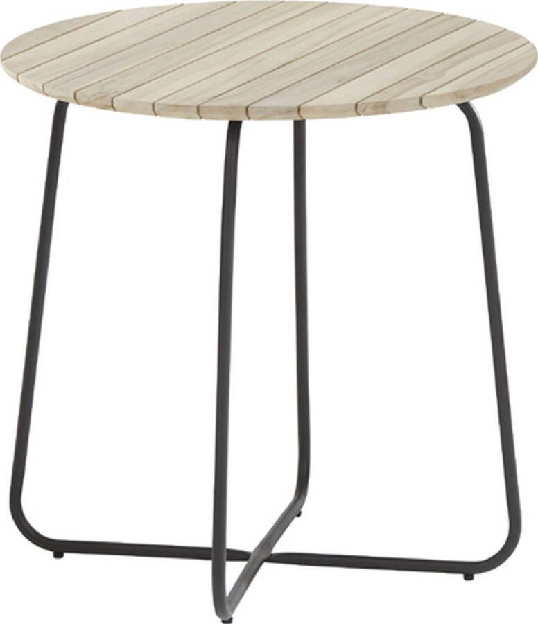 4 Seasons Outdoor 4SO Axel Bistro tuintafel 73 cm rond Teak blad