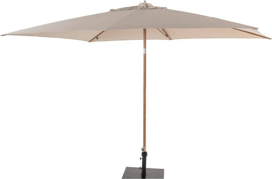 4 Seasons Outdoor 4SO Azzurro parasol 200 x 300 cm sand doek en frame houtlook