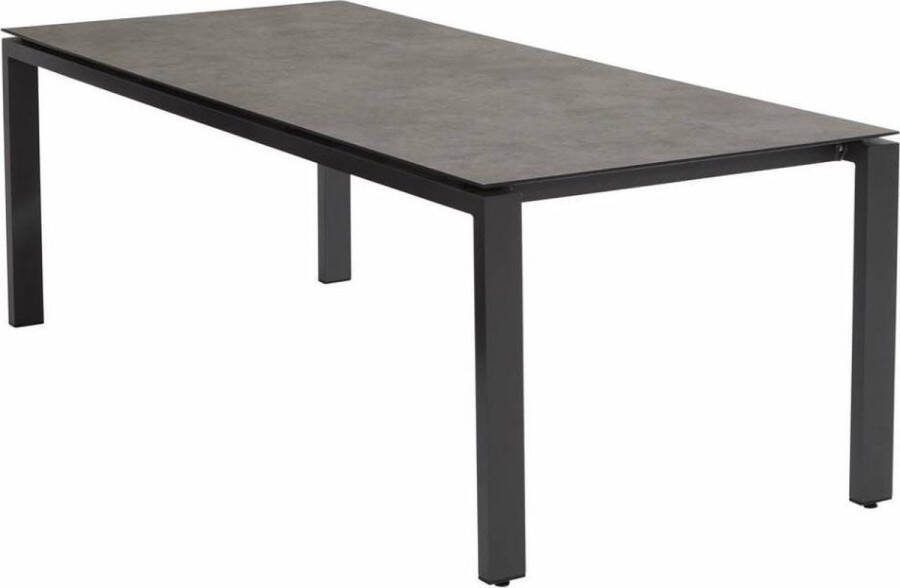 4 Seasons Outdoor Goa dining tuintafel 220x95xH75 cm HPL slate antraciet aluminium