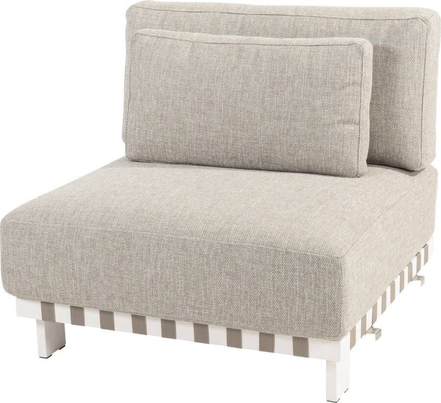 4 Seasons Outdoor Paloma modular middenelement wit aluminium