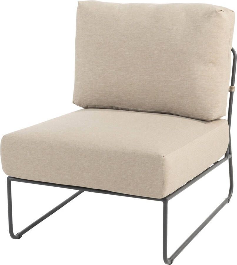 4 Seasons Outdoor Prego modular middenelement antraciet taupe