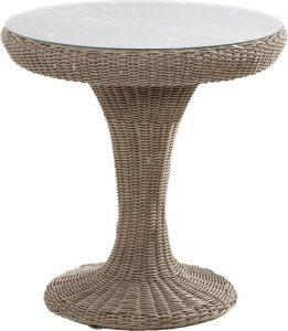 4 Seasons Outdoor Victoria bistro tafel 74 cm. ø + glas Pure