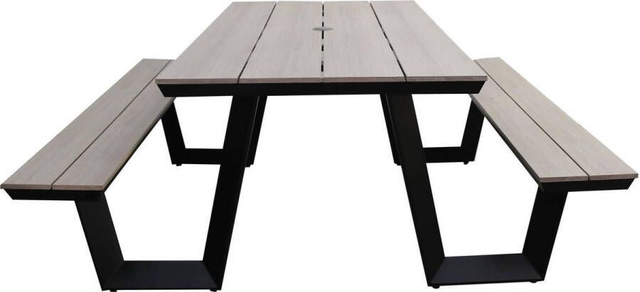 4 Seizoenen Tuinmeubelen Picknicktafel Coffee Bay Wood Aluminium & Polywood